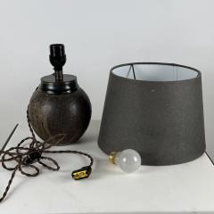 Chic Studio Ceramic Desk Lamp with Matching Charcoal Paper Shade - 4253484