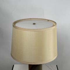 Chic Veined Onyx Table or Desk Lamp with Custom Silk Shade and Diffuser - 4253101
