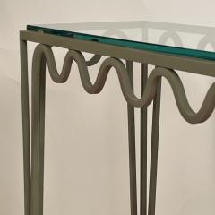 Chic Verdigris Meandre and Glass Console by Design Fr res - 2505138