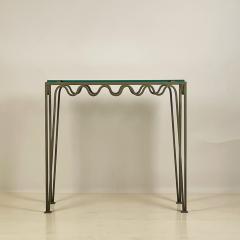 Chic Verdigris Meandre and Glass Console by Design Fr res - 2505139