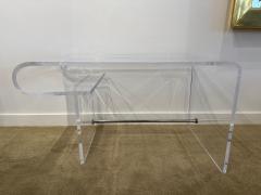 Chic Vintage Curved Lucite Desk - 4619777