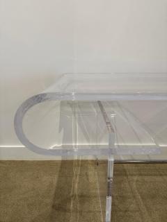 Chic Vintage Curved Lucite Desk - 4619892