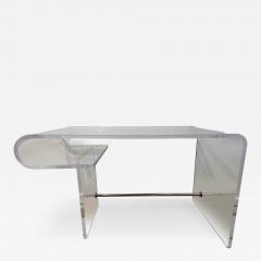 Chic Vintage Curved Lucite Desk - 4620251