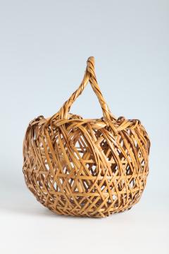 Chikuryosai I Yamamoto Handled Flower Basket T 4277  - 2650672