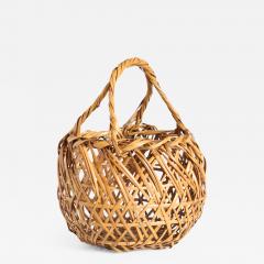 Chikuryosai I Yamamoto Handled Flower Basket T 4277  - 2671671