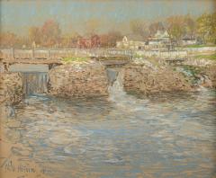 Childe Hassam Tidal Dam and Bridge Cos Cob 1902 - 4120029