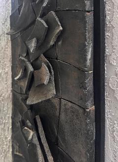 Chili Emerman Brutalist Ceramic Abstract Wall Sculpture - 4585962