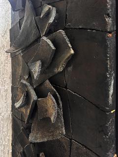 Chili Emerman Brutalist Ceramic Abstract Wall Sculpture - 4585971