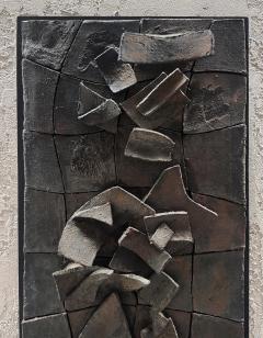 Chili Emerman Brutalist Ceramic Abstract Wall Sculpture - 4585986
