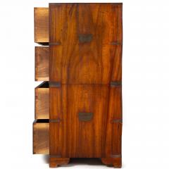 China Trade Camphor Brass Mounted British Campaign Chest ca 1840 - 4502206