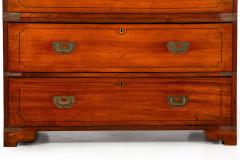 China Trade Camphor Brass Mounted British Campaign Chest ca 1840 - 4502210