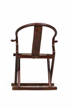 Chinese 19th Century Hoop Back Horseshoe Folding Armchair - 4170246