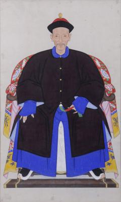 Chinese Ancestor Portrait of a Gentleman Circa 1850 - 116659