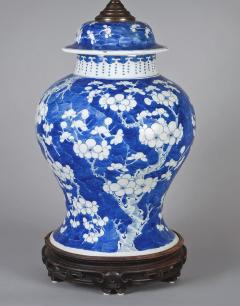 Chinese Antique Blue White Prunus Lamp - 1276891