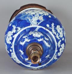 Chinese Antique Blue White Prunus Lamp - 1276892