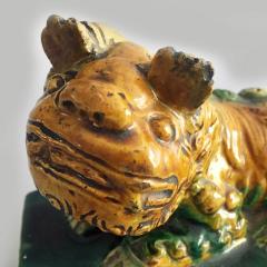 Chinese Antique Sancai Glazed Foo Dog - 2555869