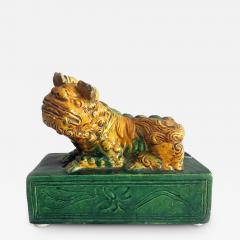 Chinese Antique Sancai Glazed Foo Dog - 2557907