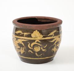 Chinese Art Deco Carved Glazed Dragon Jardiniere - 4588323
