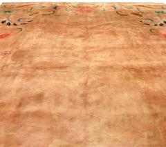 Chinese Art Deco Lotus Flower Design Handmade Rug - 2452663