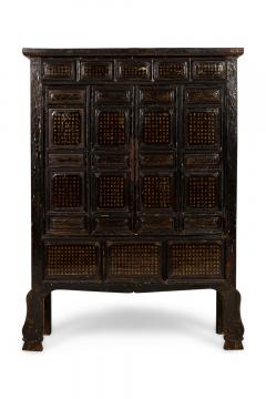 Chinese Black Lacquered Elm Cabinet - 4631851