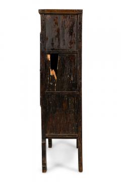 Chinese Black Lacquered Elm Cabinet - 4631853