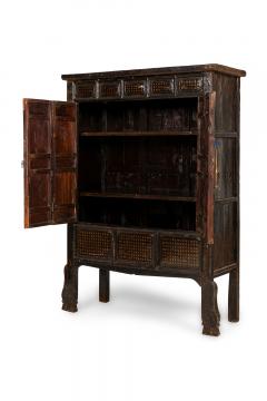 Chinese Black Lacquered Elm Cabinet - 4631856