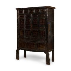 Chinese Black Lacquered Elm Cabinet - 4649666