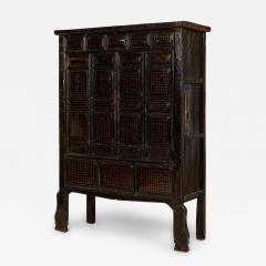 Chinese Black Lacquered Elm Cabinet - 4649667