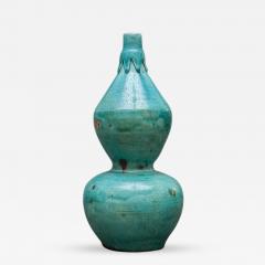 Chinese Blue Glaze Gourd Shape Vase - 339762