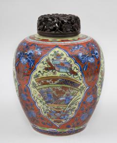 Chinese Blue White Clobbered Jar Circa 1700 - 106708