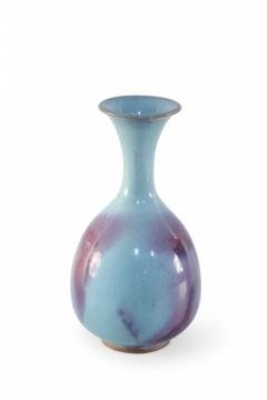 Chinese Blue and Purple Glazing Porcelain Vase - 4656356
