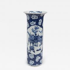 Chinese Blue and White Open Vase Circa 1890 - 843789