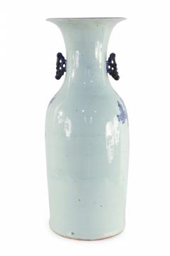 Chinese Blue and White Peacock Motif Porcelain Urn - 4200988