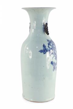 Chinese Blue and White Peacock Motif Porcelain Urn - 4200989
