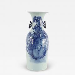 Chinese Blue and White Peacock Motif Porcelain Urn - 4263262