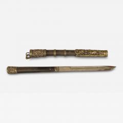 Chinese Bone and Metal Dagger - 4412575