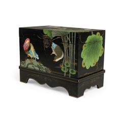 Chinese Box on Base with Paintings of Birds and Plants - 4742150