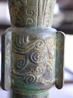 Chinese Bronze Beaker Gu Vase - 568360