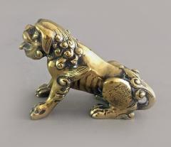 Chinese Bronze Winged Lion Scroll Weight - 2584965