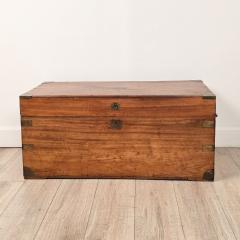 Chinese Camphor Brass Mounted Campaign Trunk circa 1890 - 4824921