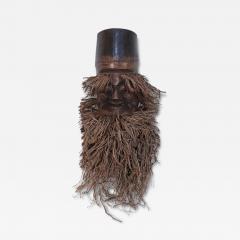 Chinese Carved Bamboo Root Face Wall Hanging - 4522901