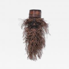 Chinese Carved Bamboo Root Face Wall Hanging - 4522903