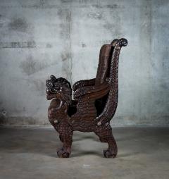 Chinese Carved Dragon Armchair - 648367