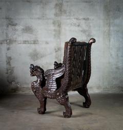 Chinese Carved Dragon Armchair - 648370