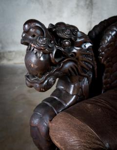 Chinese Carved Dragon Armchair - 648372