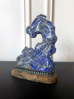 Chinese Carved Lapis Lazuli Scholar Stone - 2786794