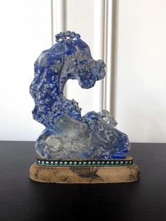 Chinese Carved Lapis Lazuli Scholar Stone - 2786795