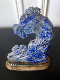 Chinese Carved Lapis Lazuli Scholar Stone - 2786796