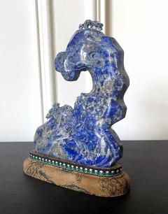 Chinese Carved Lapis Lazuli Scholar Stone - 2786804