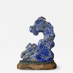 Chinese Carved Lapis Lazuli Scholar Stone - 2791377